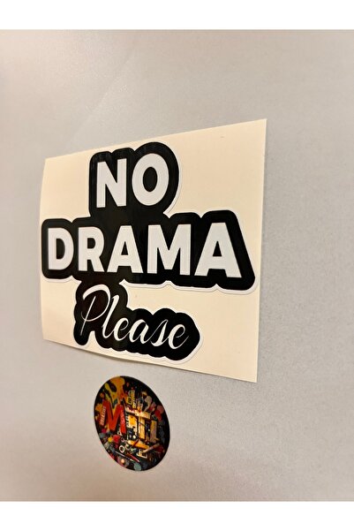 sticker No Drama Please 10X8.5Cm Car Motorcycle Helmet Laptop Windshield Sticker Printing