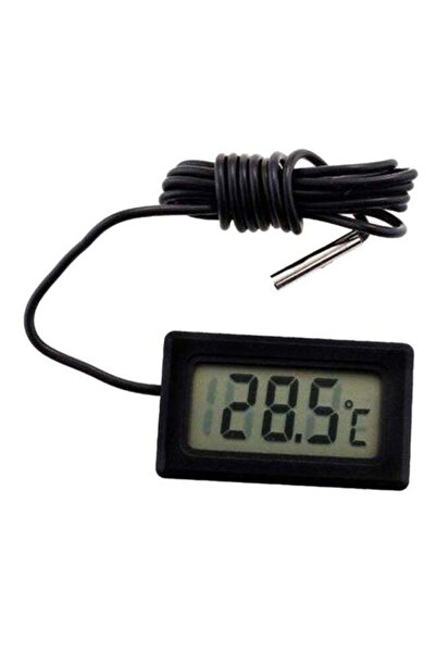 Generic مقياس حرارة رقمي LCD للثلاجة أسود/رمادي