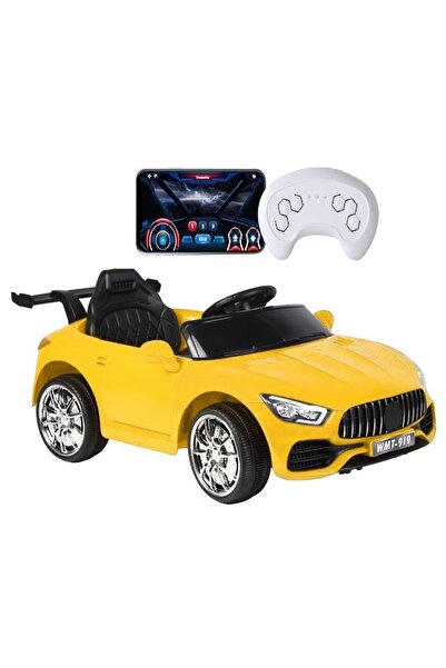 BabyCara سيارة رياضية للأطفال قابلة لإعادة الشحن بقوة 12 فولت مع جهاز تحكم عن بعد وموسيقى وأضواء للأعمار من 2 إلى 5 سنوات!