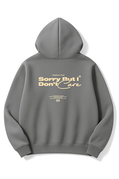 Altair Tr قصة فضفاضة سويت شيرت دخاني اللون للجنسين آسف لكنني لا أهتم مطبوع بغ...