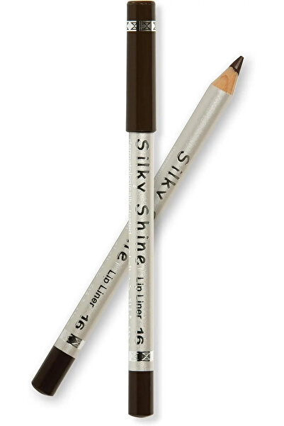 BEAUTY AND HEALTH قلم تحديد شفايف مقاوم للماء من سيلكي شاين 16 بني