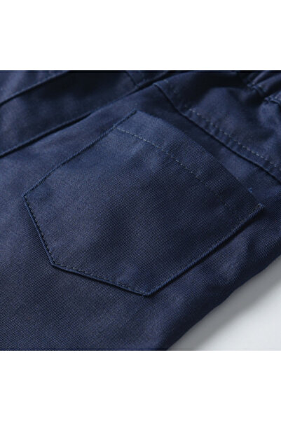 Bebelul Elegant navy blue suit with vest and bow tie