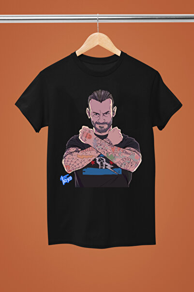 MAGORS CM-PUNK WWE IMPRIMAT BUMBAC CU MANE SCURTĂ TINEREȚE ȘI COPII tricou