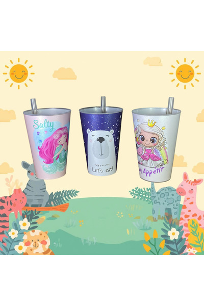 Gondol Pipetli Bardak 3'lü Set (Alıştırma Bardağı)