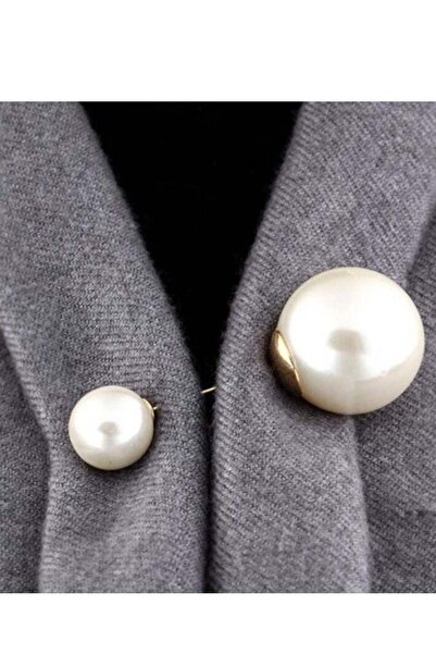 Generic Sweater Shawl Clips Set - Faux Pearl Rhinestone Brooch Pins (7 pcs)