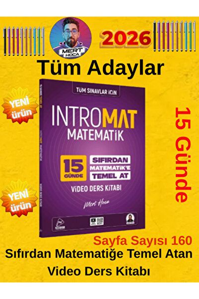 Mert Hoca Yayınları 2026 15 Günde İntromat ile Sende Matematiğe Temel At Vide...