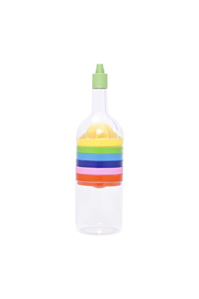 Generic Multi-colored grater and chopper in the shape of a bottle, 8 pieces