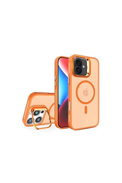 eco port غطاء جوكو آيفون 16 فليت لينس ماجسيف - برتقالي