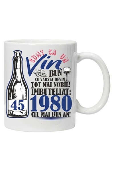 CRD PRINT Personalized Mug "Un Vin Bun 1980-45", CRD PRINT, 330 ml
