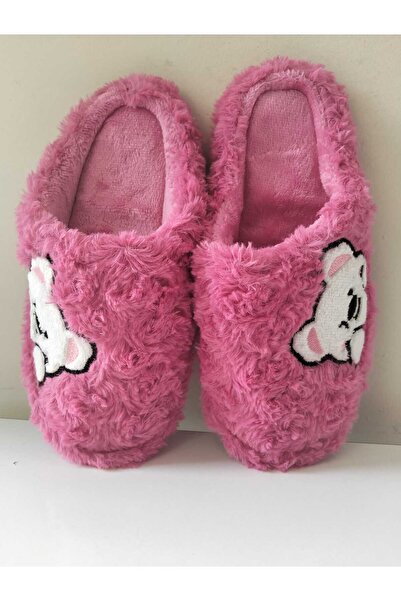 Lion Μάλλινες παντόφλες σπιτιού με φιγούρα αρκουδάκι