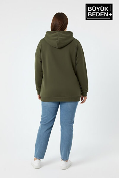 Superlife Γυναικείο φούτερ μεγάλου μεγέθους New York με τύπωμα με κουκούλα SPR26BSWK962