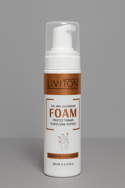 Liviton Professional LIVITON Foam 200 ml | Protez Tırnak Temizleme Köpüğü