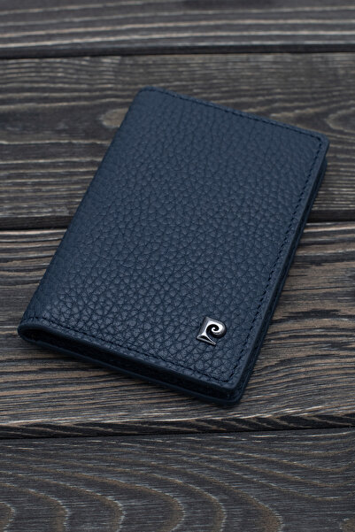 Pierre Cardin Navy Blue Unisex Leather Card Holder 0123L1N