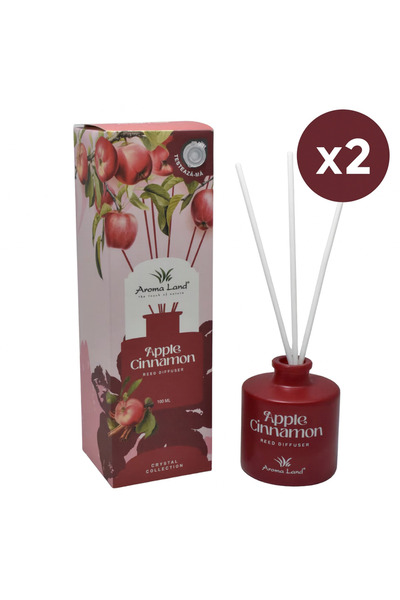 Aroma Land Pack of 2 x Room Air Freshener - Apple Cinnamon 2x100ml