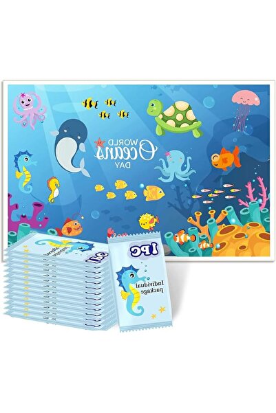 Nnewvante Disposable Adhesive Kids Placemats for Restaurant/Travel, Waterproo...