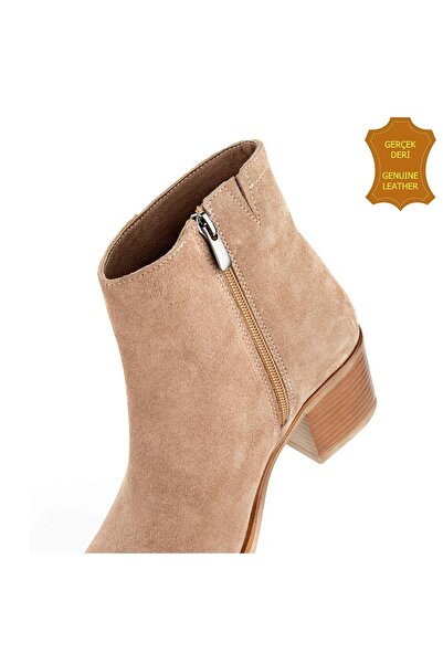 Hush Puppies Befasi 725011 Gerçek Deri, Anatomik, Kadın Bot Koyu Bej