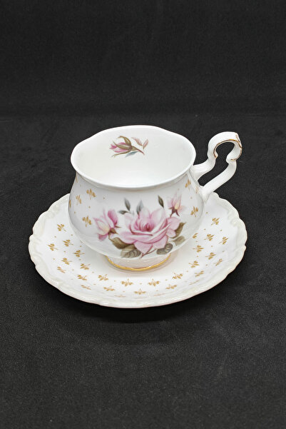 Royal Albert فنجان قهوة وصحن من الخزف الصيني ماركة ماري لويز سعة 120 مل