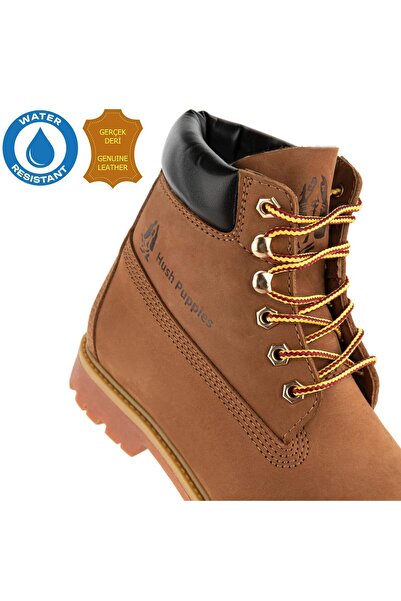 Hush Puppies Empresa 725039 Gerçek Deri, Anatomik, WaterResist Kadın Bot Tarçın