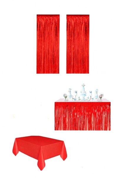 Bkmc ستارة معدنية حمراء اللون، غطاء طاولة معدني، غطاء طاولة بلاستيكي