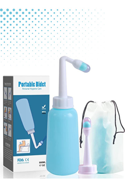 Generic زجاجة بيديه محمولة - غسالة نظافة شخصية للنساء سعة 500 مل