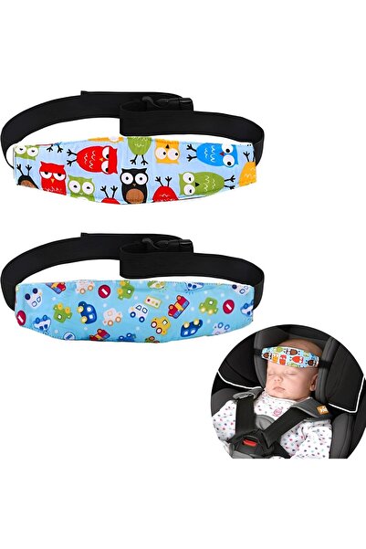 JZS Baby Car Seat Head Support (2 pcs) - Neck Support for Stroller & Infant Car Seat