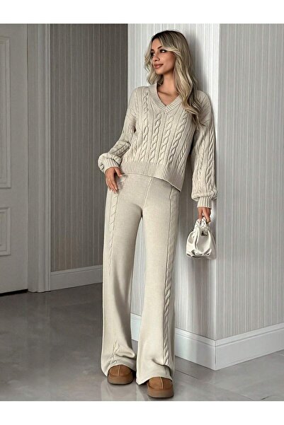 EFENDİX HAIR KNITTED KNITWEAR SET