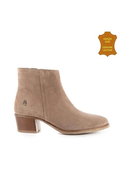 Hush Puppies Befasi 725011 Gerçek Deri, Anatomik, Kadın Bot Koyu Bej