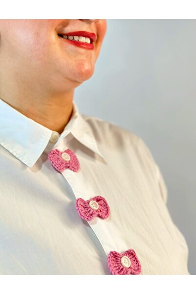 LALE STYLES Hand Knitted Button Ornament – for Children & Adults – Crochet Button Cover