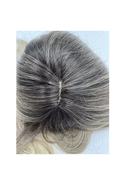 animis beauty Ash blonde wig, Premium synthetic fiber with a look, long wavy hair, with bangs, 65 cm