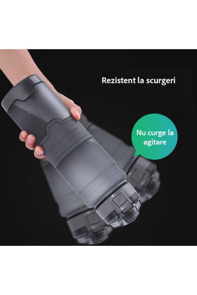 VENTART VENTART Water Bottle, Leak-proof, Push-button opening, Filter, 500ml, 22x6.7 cm, Tritan