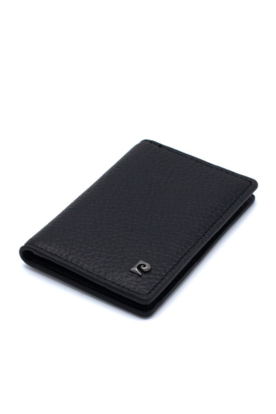 Pierre Cardin Black Unisex Leather Card Holder 0123S3L