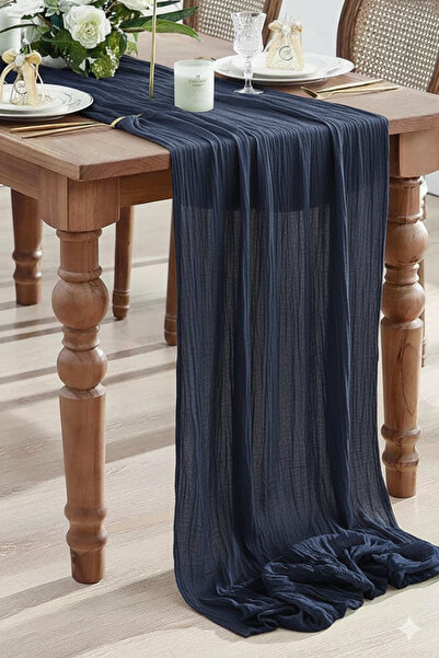 KAMİZ Bohemian Runner Tablecloth Modern Home Decor Wedding Engagement Table Cloth Dowry Set 100% Cotton