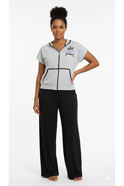 ALFA AKSESUAR 03 Прозрачен летен пижамен комплект 5246