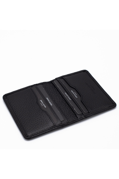Pierre Cardin Black Unisex Leather Card Holder 1252S3L