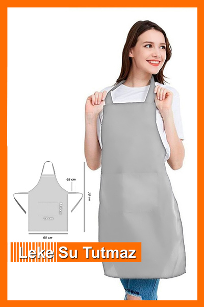 Bundeba Waterproof Dishwasher Apron Kitchen Restaurant Waiter Chef Hanging Stain Waterproof Nano Pocket Apron