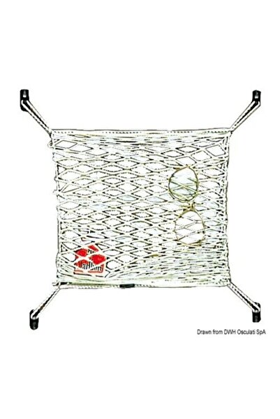 TNG Outdoor Plasă elastică de depozitare Osculati, nailon, 30x20 cm cu benzi ...