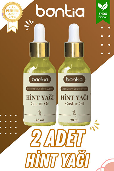 Bontia Hint Yağı 2x20 ml – %100 Saf Soğuk Sıkım Saç Kaş, Kirpik Güçlendirici ...