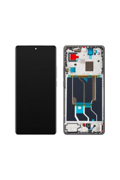 realme Display cu Touchscreen GT 6 cu Rama Argintiu (Fluid Silver) Service Pa...