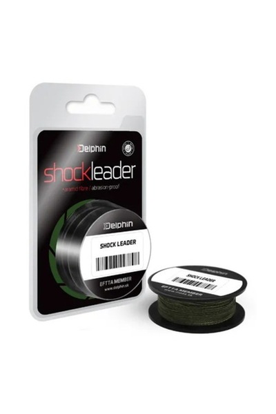 DELPHİN Fir textil Shock Leader Green, 40 m, diametru 0,24 mm, rezistență 15,6 kg