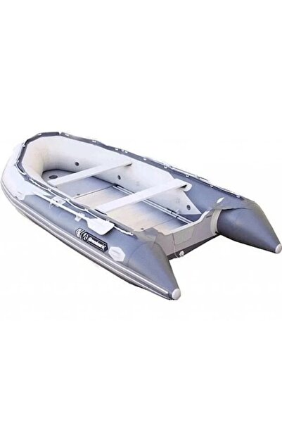 Allroundmarin Надуваема лодка AS Samba 380, сива с алуминиев под