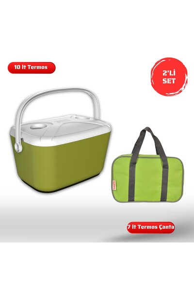 Kale Termos Buzluk Termos Set-10 Lt Buzzy Buzluk Termos (1180 Cooler Box)+ 7 ...