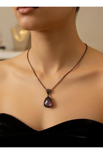 Toka Delisi Bronz His Taşı Renk Değiştiren Antik Kolye