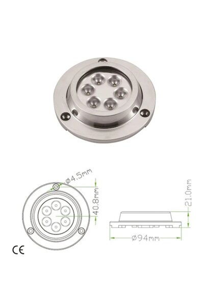 GFN Spot LED 7x Alb și 1x Roșu, 1 Filament