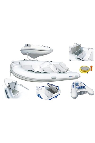 Gibsy Barcă gonflabilă Venus 290, finisaj alb-gri, lungime 2,90 m