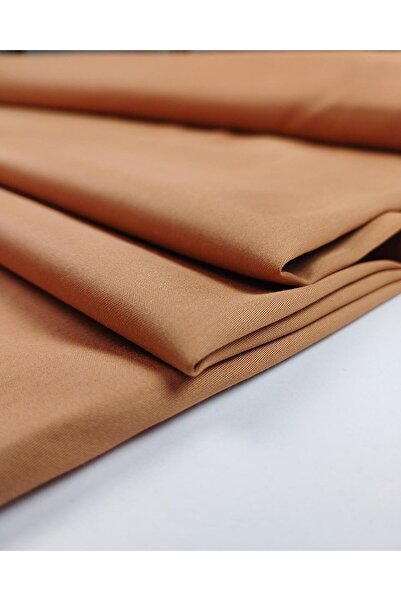 Kumaş Parça Бавовняний сатин кольору кориці та кави Ширина: 130 см