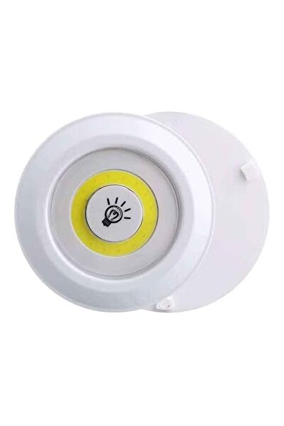 Generic Wireless LED under-cabinet lighting set with remote control, 3 pieces, white, 10x10x9cm