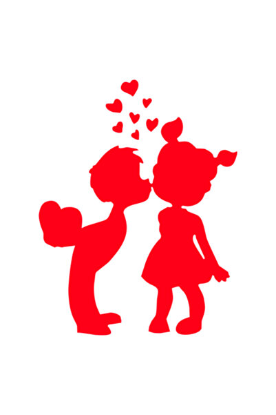 Oracal Autocolant - Copii Jucăuși, 10 cm, Roșu