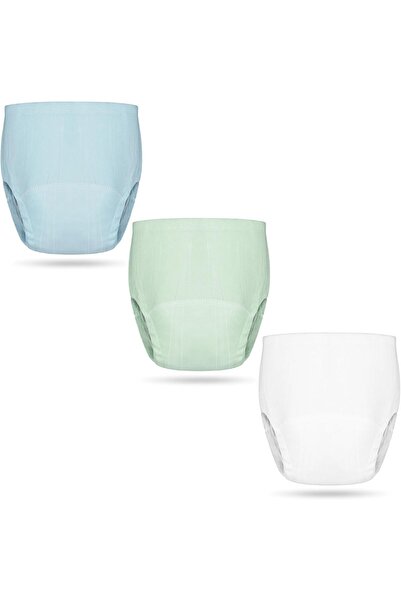 Nnewvante 3-pack Reusable Cotton Toddler Potty Training Pants (Blue)