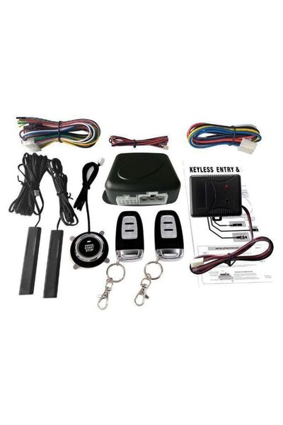 Generic مجموعة نظام إنذار السيارة بدون مفتاح، مكونة من 11 قطعة