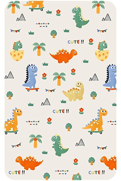 Homarket Baby Waterproof Bed Pad 120×80 cm, 3-Layer Washable Mattress Protector (Jurassic)